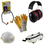 Handschuhe, Gehörschutz, Atemschutz, Schutzbrillen & Overalls