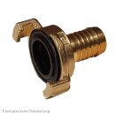 Gartenschlauch-Schnellkupplung Messing, Schlauchtülle 10 mm