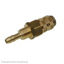 Schott-Kupplungsdose (NW5) 6mm Schlauch, Messing