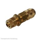 Schott-Kupplungsdose (NW5) 6 x 4mm Schlauch, Messing