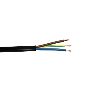 PVC mehradriges Kabel H05 VV-F, 3x 1,5 mm² blau - braun - gelb/grün