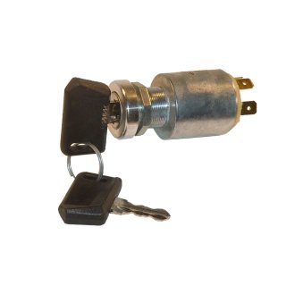 Zündstartschalter 6/12 Volt - 2 Schaltpositionen, 3 Anschlüsse, Ø18,5 mm