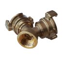 Y-Verteiler für Gartenschlauch-Schnellkupplungen, 40 mm