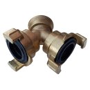Y-Verteiler für Gartenschlauch-Schnellkupplungen, 40 mm