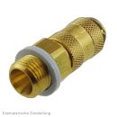 Kupplungsdose (NW2,7) G 1/8"(AG), Messing