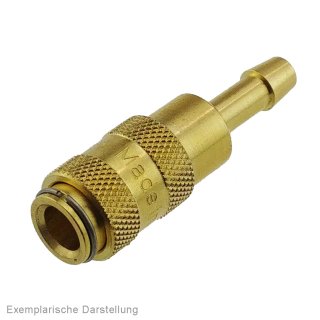 Kupplungsdose (NW2,7) 4mm Schlauch, Messing