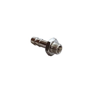 Gewindetülle G 1/8"-6mm, Messing vernickelt