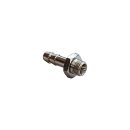 Gewindetülle G 1/8"-6mm, Messing vernickelt