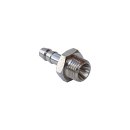 Gewindetülle G 1/4"-6mm, Messing vernickelt