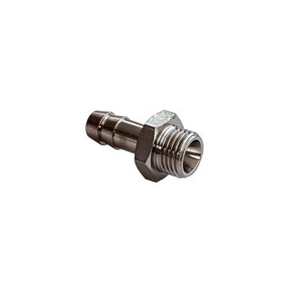 Gewindetülle G 1/4"-9mm, Messing vernickelt