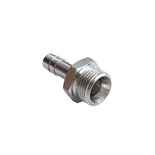 Gewindetülle G 3/8"-8mm, Messing vernickelt