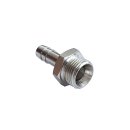 Gewindetülle G 3/8"-8mm, Messing vernickelt