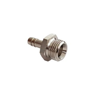 Gewindetülle G 1/2"-8mm, Messing vernickelt