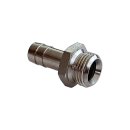 Gewindetülle G 1/2"-13mm, Messing vernickelt