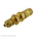Schott-Kupplungsdose (NW2,7) 4,3 x 3mm Schlauch, Messing