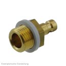 Kupplungsstecker (NW2,7) G 1/8"(AG), Messing