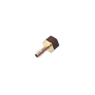 Aufschraub-Schlauchtülle G 1/4"-6 (1/4")mm, Messing