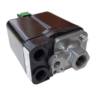 Kompressorschalter Druckschalter mit Manometern 380/400V 16A 2-12bar 1/2" 