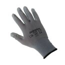 Industrie-Handschuhe, PU-Teilbesch. grau Gr. 11