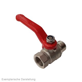 Messing-Kugelhahn, Eco-Line, R 3/8" / Rp 3/8", PN 25