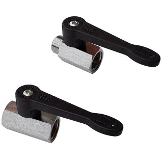 Mini-Kugelhähne mit langem Griff, PN 15