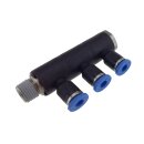 Steck-Mehrfachverteiler, 3-fach R 1/8"-4mm,...