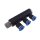 Steck-Mehrfachverteiler, 3-fach R 1/8"-4mm, IQS-Standard