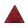 Dreieck-Reflektor rot, mit Montagelöchern