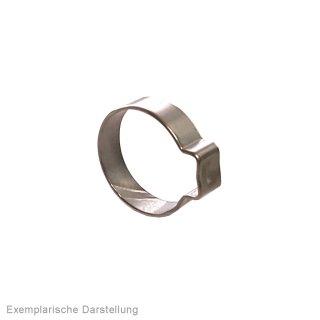 1-Ohr-Schlauchschelle 3,3 - 4,1mm, Edelstahl