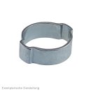 2-Ohr-Schlauchschelle 3,4 - 5mm, Stahl verzinkt (W1)