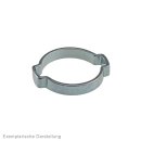 2-Ohr-Schlauchschelle 9 - 11mm, Stahl verzinkt (W1)