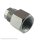 Aufschraub-Verschraubung G 1/8" 6x4mm, Messing vernickelt