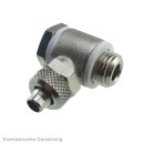 Winkel-Verschraubung M5-6x4mm, Messing vernickelt,...