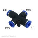 Kreuz-Steckanschluss 8mm-6mm, IQS-Standard