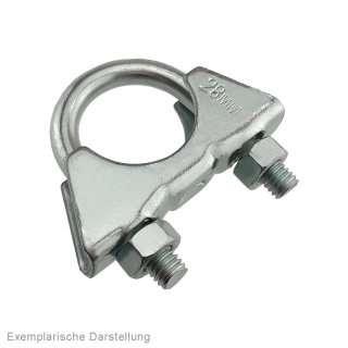 Bügelschelle komplett, 65mm, Stahl verzinkt