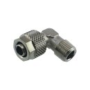 Winkel-Verschraubung R 1/8"-8x6mm, Messing vernickelt