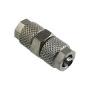 Gerade Verschraubung 6x4mm-6x4mm, Messing vernickelt