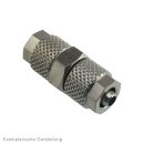 Gerade Verschraubung 8x6mm-6x4mm, Messing vernickelt