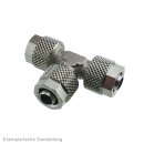 T-Verschraubung 4x2 / 4x2mm, Messing vernickelt
