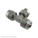 T-Verschraubung 4x2 / 4x2mm, Messing vernickelt