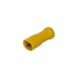 Flachsteckhülse gelb 4,8 x 0,8 mm, vollisoliert