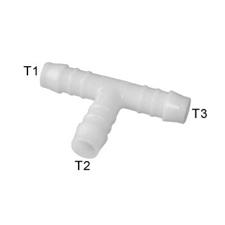 T-Stück Schlauchverbinder aus POM reduziert 9-4-9 mm