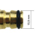 Kupplungsdose Schlauch 13 (1/2")mm, Messing, mit Wasserstopp