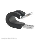 Gummiprofilierte Rohrschelle 8mm, DIN 3016-1