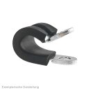 Gummiprofilierte Rohrschelle 34mm, DIN 3016-1
