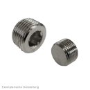 Verschlussstopfen Innenskt. R 1/4", Messing vernickelt