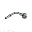 90°-Schlauchnippel 16mm Ring, 11 - 12mm, Stahl verzinkt