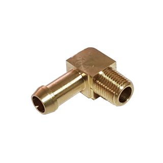Einschraubwinkeltülle 1/8"-27 NPT Ø 8 mm (Ø 5/16"), Messing