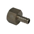 Aufschraubtülle 1/2"x6 mm Messing vernickelt
