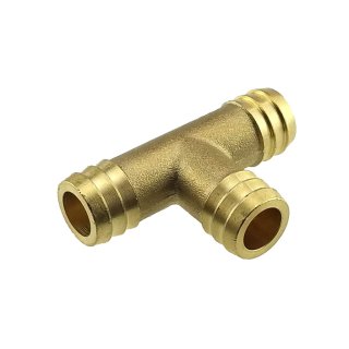T-Stück Schlauchverbinder aus Messing 5/8", Ø 16 mm, DN11,0